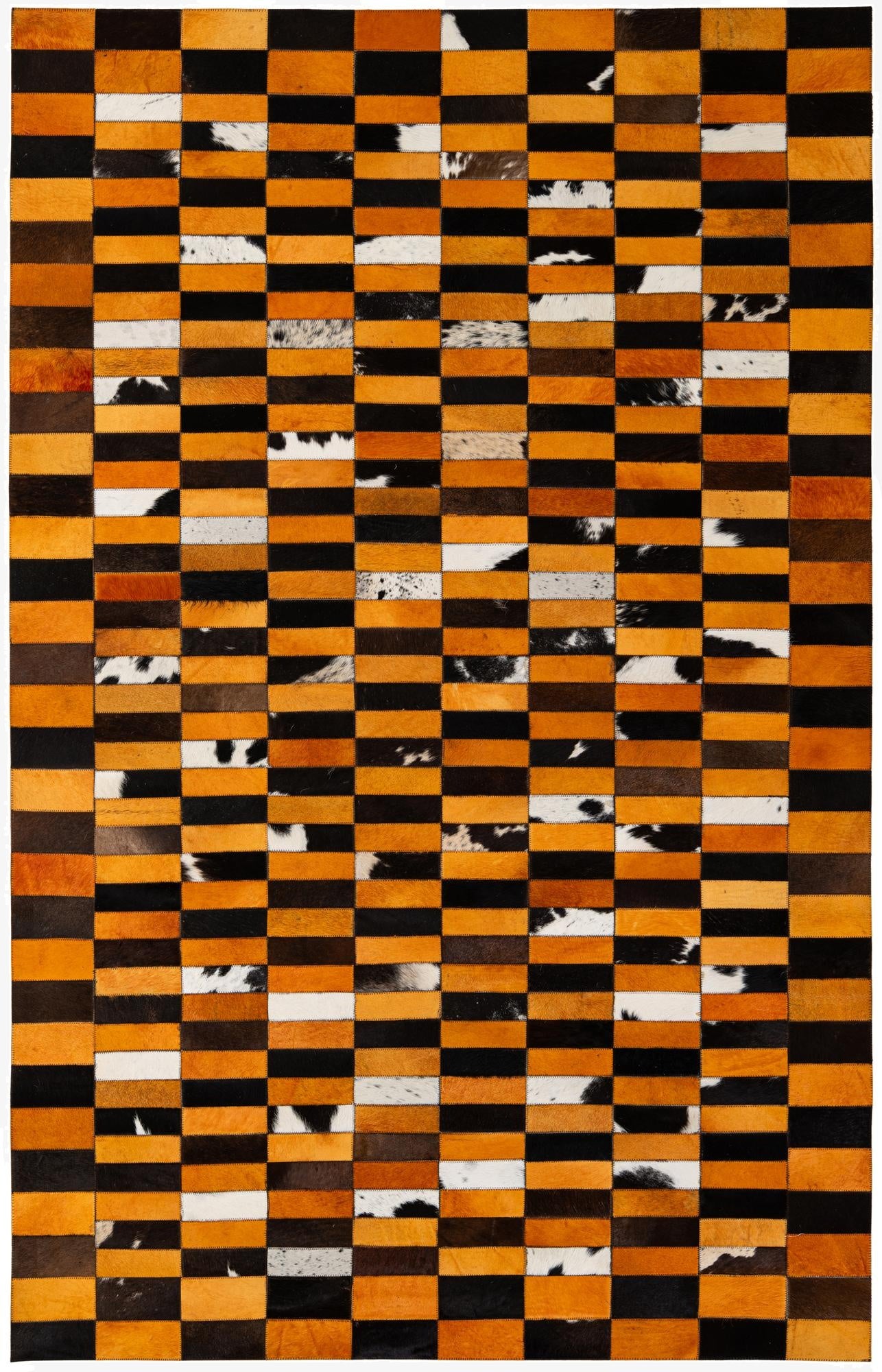 5' 1 x 7' 11 Cowhide - Patchwork Rug
