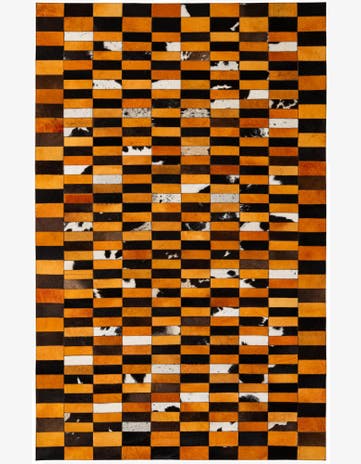 5' 1 x 7' 11 Cowhide - Patchwork Rug
