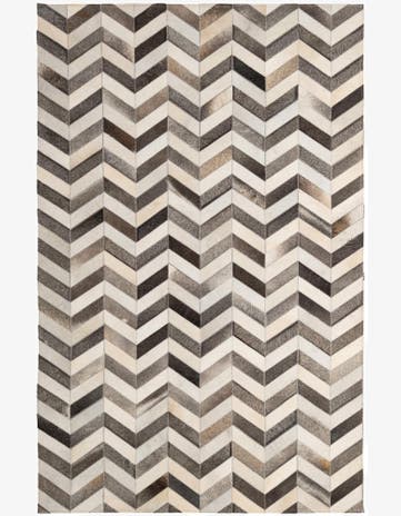 5' 1 x 8' 1 Cowhide - Patchwork Rug