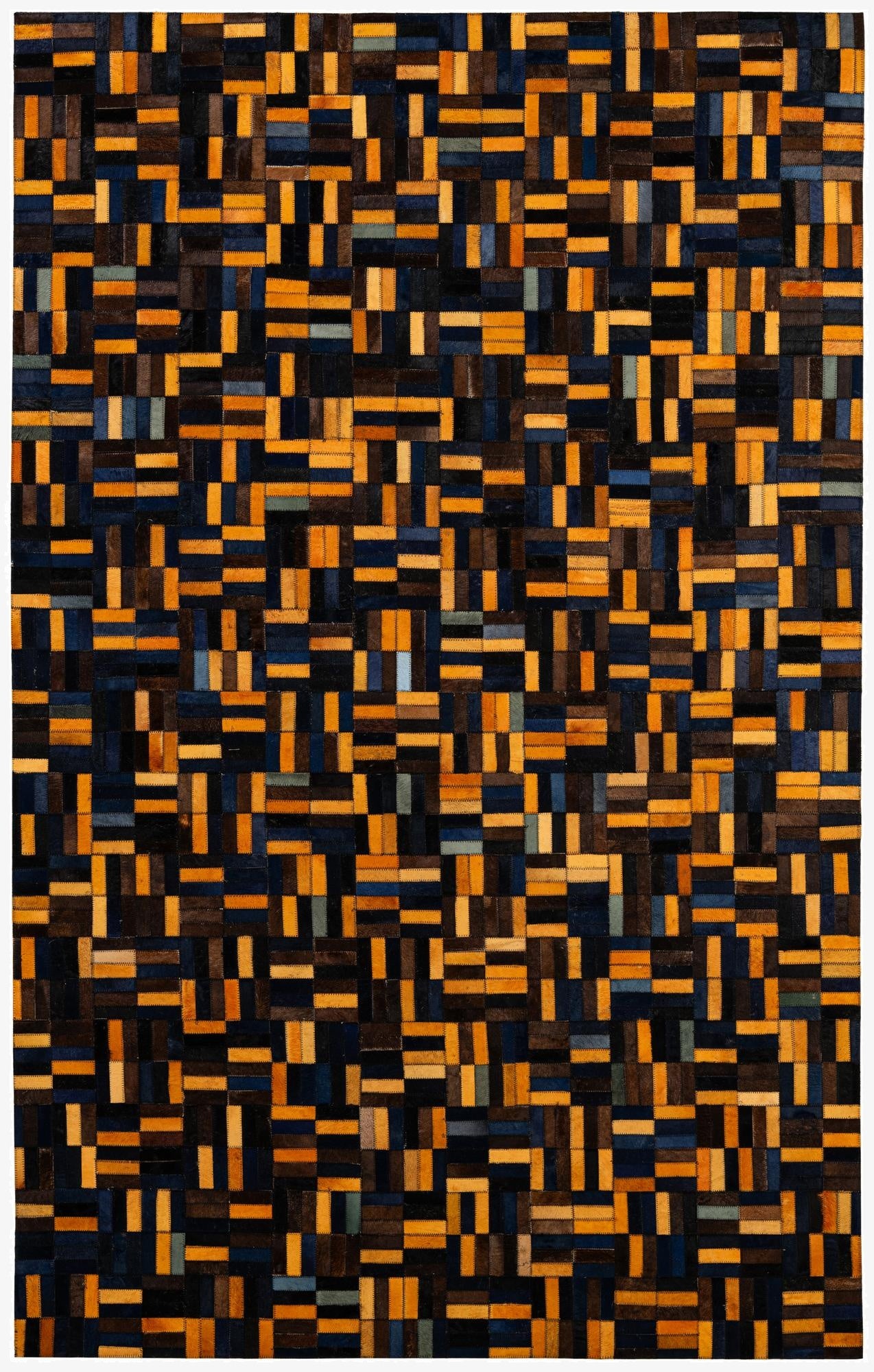 5' x 7' 11 Cowhide - Patchwork Rug