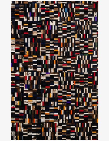 5' 1 x 8' 1 Cowhide - Patchwork Rug