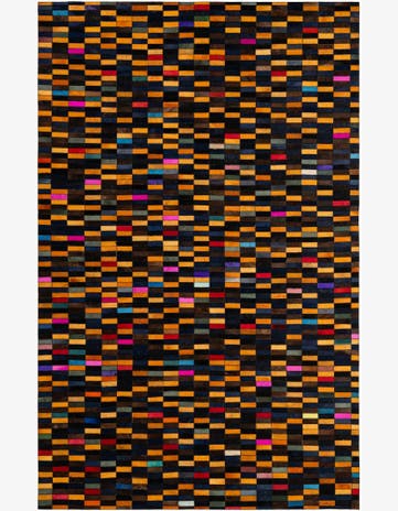 5' 2 x 7' 11 Cowhide - Patchwork Rug