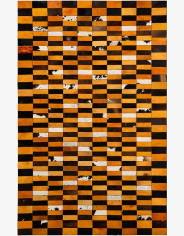 5' 1 x 7' 11 Cowhide - Patchwork Rug