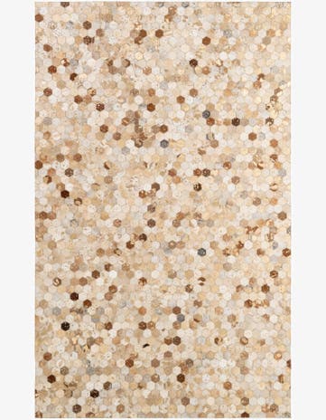 5' 2 x 8' 3 Cowhide - Patchwork Rug