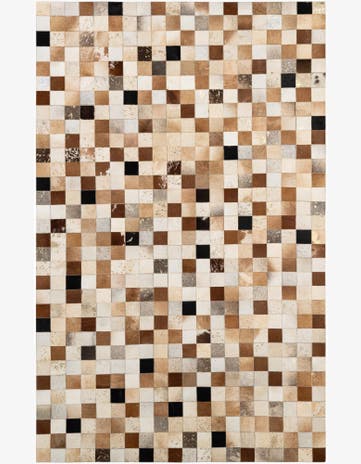 5' 1 x 8' 1 Cowhide - Patchwork Rug