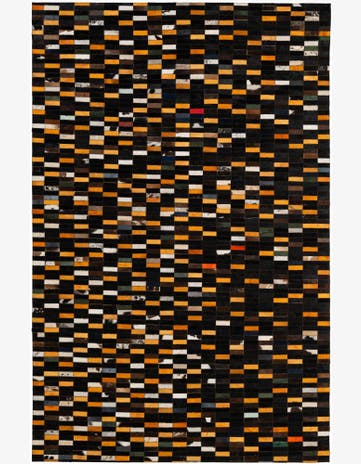 5' 1 x 8' Cowhide - Patchwork Rug