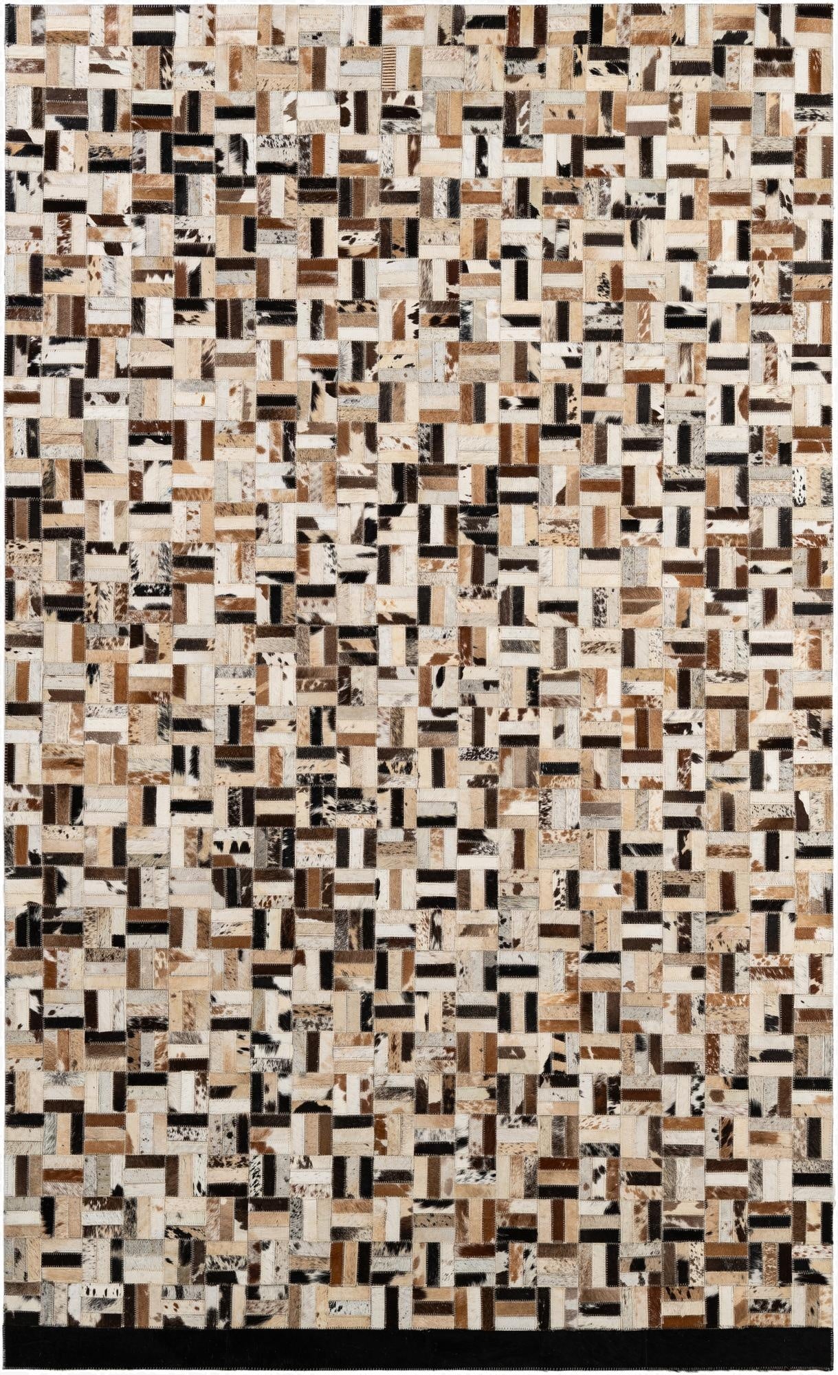 4' 11 x 7' 11 Cowhide - Patchwork Rug