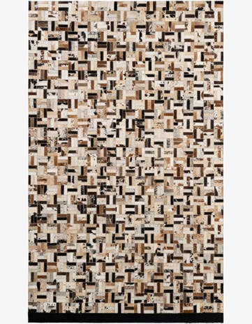 4' 11 x 7' 11 Cowhide - Patchwork Rug