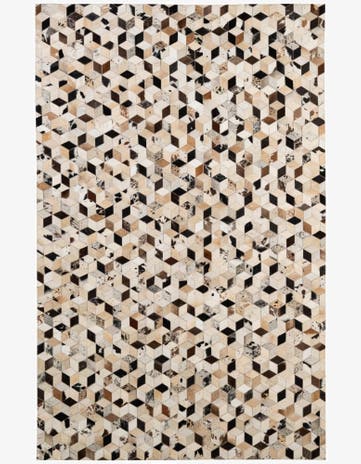 5' 1 x 7' 11 Cowhide - Patchwork Rug