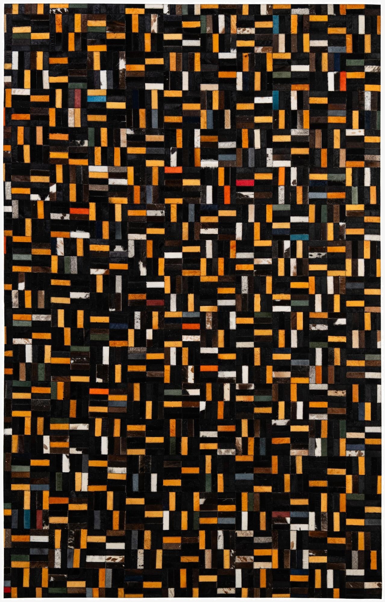 5' 2 x 8' Cowhide - Patchwork Rug