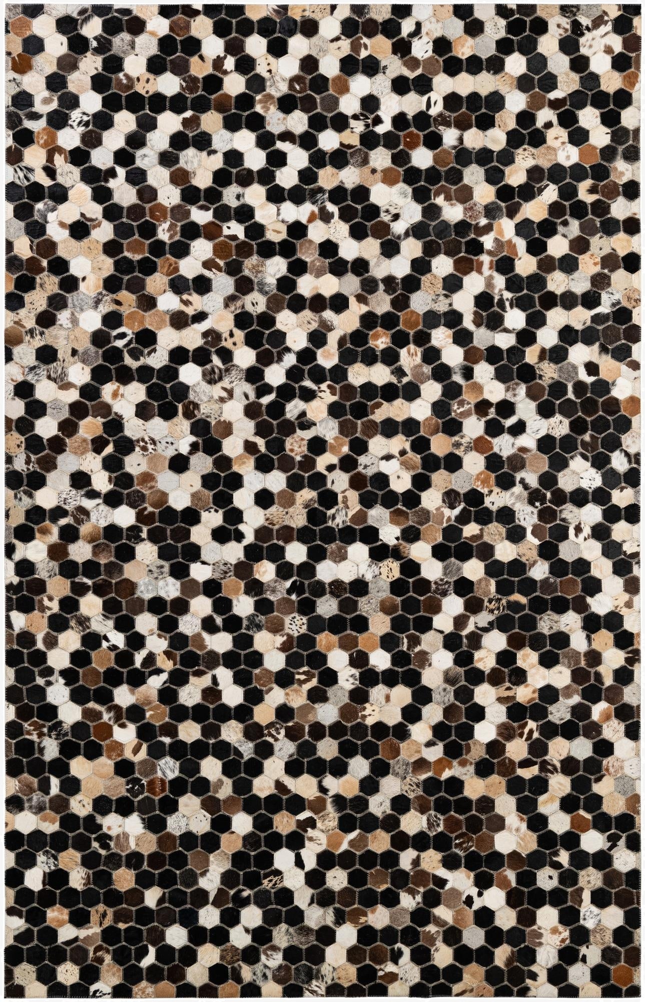 5' 1 x 7' 11 Cowhide - Patchwork Rug