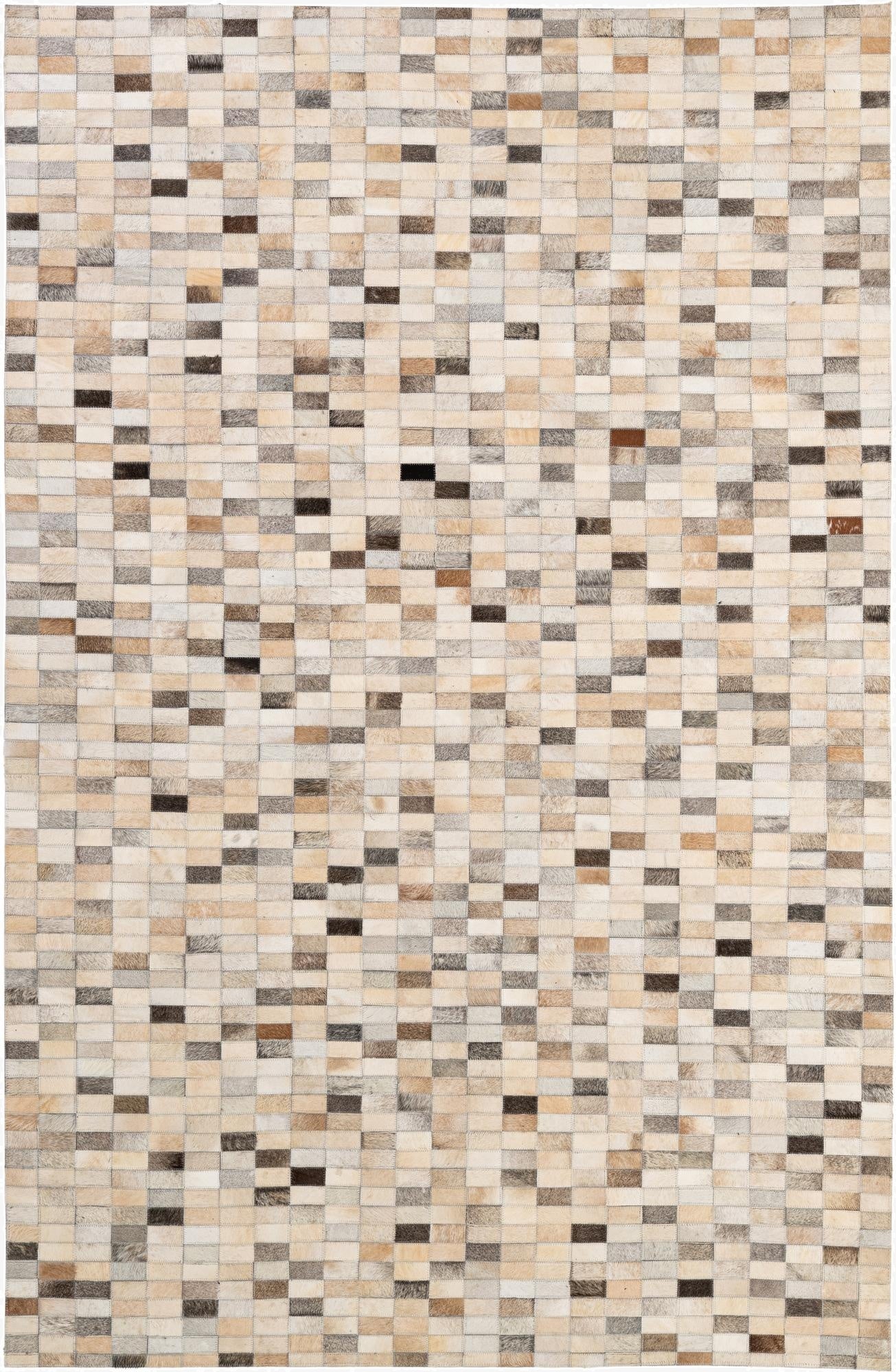 5' 3 x 8' Cowhide - Patchwork Rug