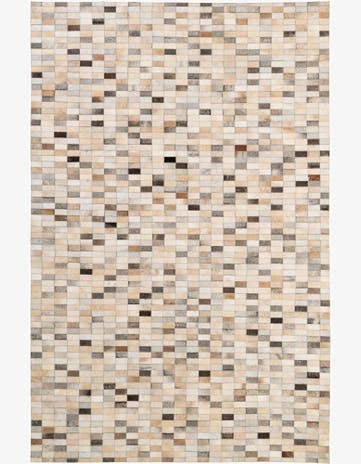 5' 3 x 8' Cowhide - Patchwork Rug
