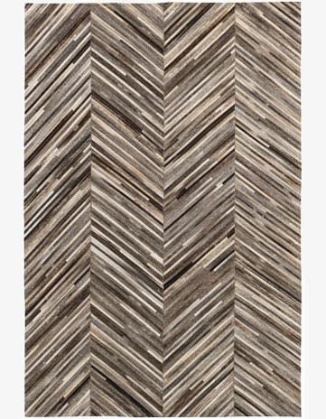 3' 11 x 6' 1 Cowhide - Patchwork Rug