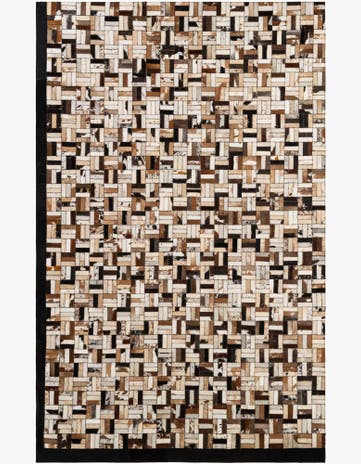 5' 1 x 7' 11 Cowhide - Patchwork Rug