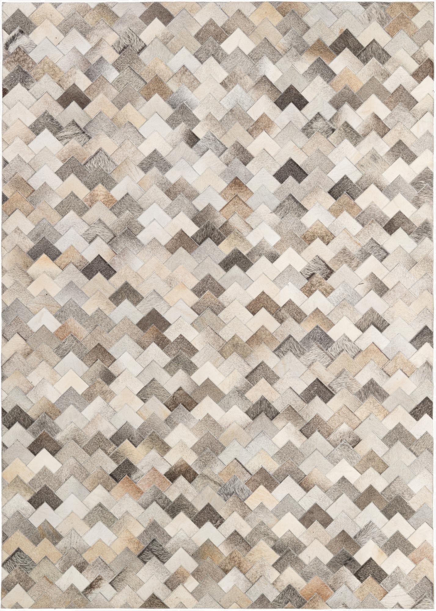 5' 7 x 7' 10 Cowhide - Patchwork Rug