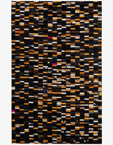 4' 11 x 8' Cowhide - Patchwork Rug