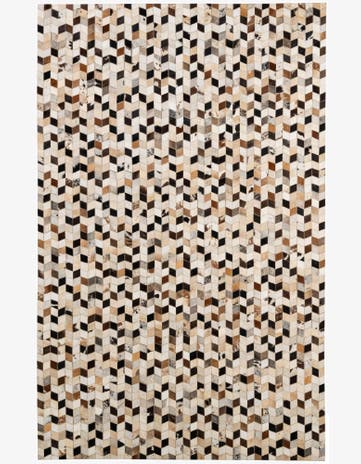 5' x 7' 11 Cowhide - Patchwork Rug