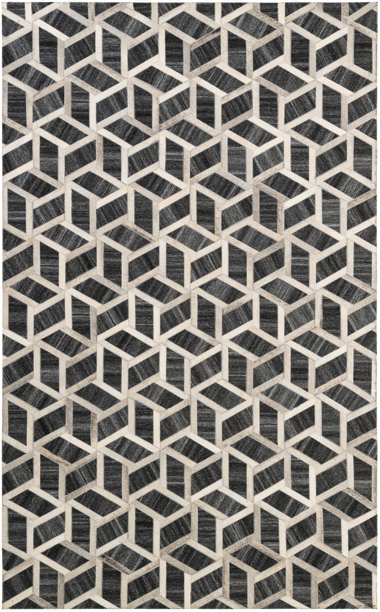 5' x 8' 1 Cowhide - Patchwork Rug