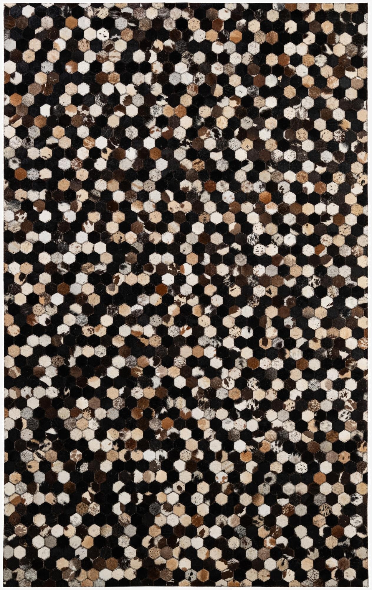 5' x 7' 11 Cowhide - Patchwork Rug