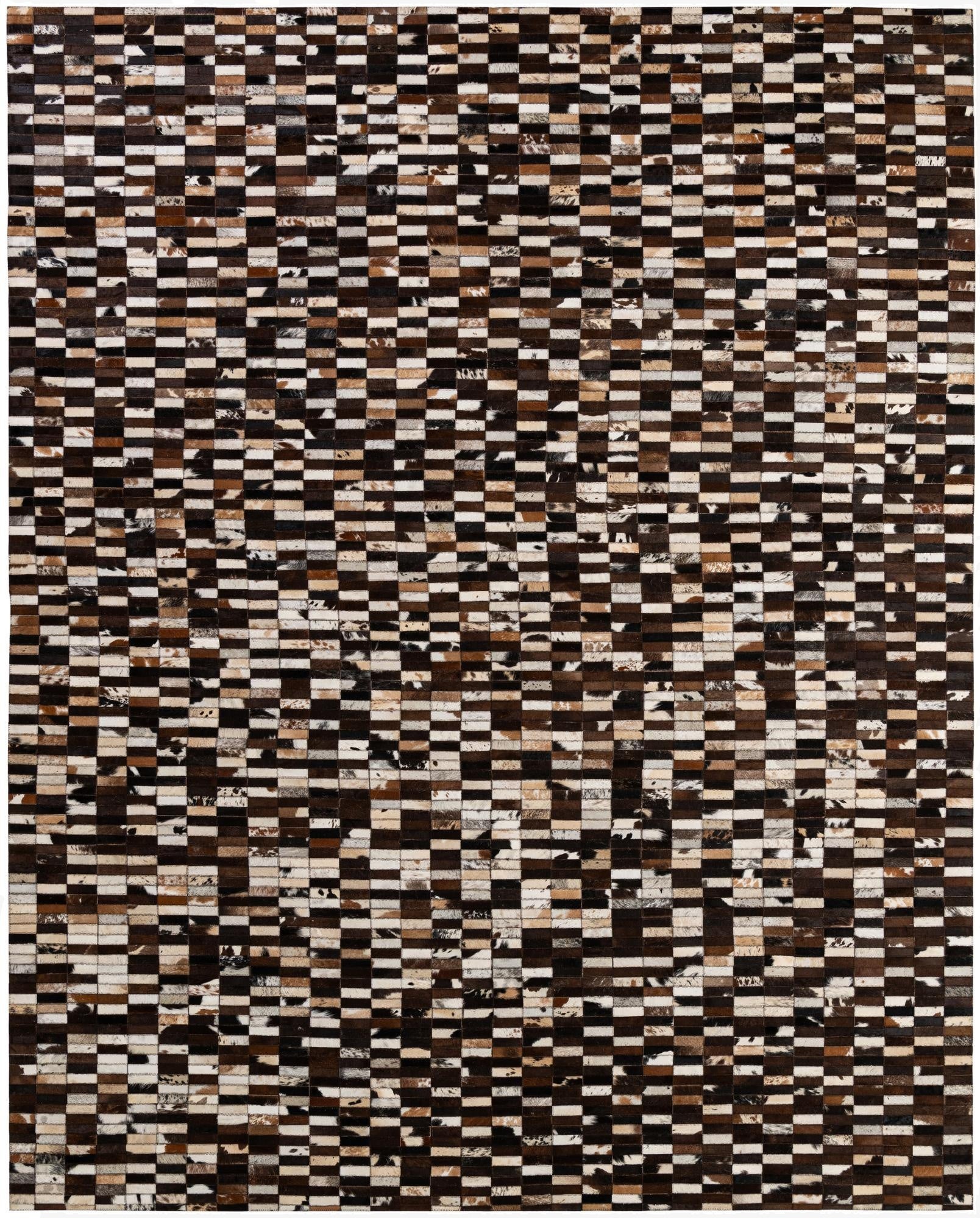 8' 1 x 10' Cowhide - Patchwork Rug