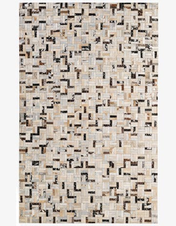 5' x 7' 11 Cowhide - Patchwork Rug