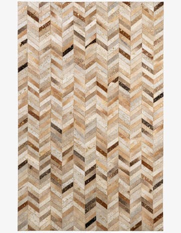 5' 1 x 8' 1 Cowhide - Patchwork Rug