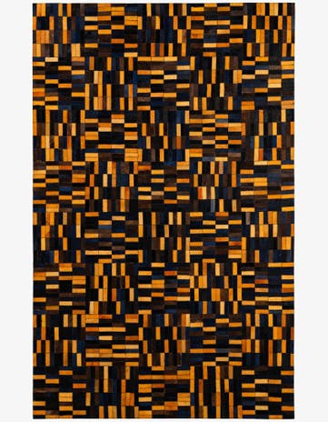 4' 11 x 7' 11 Cowhide - Patchwork Rug