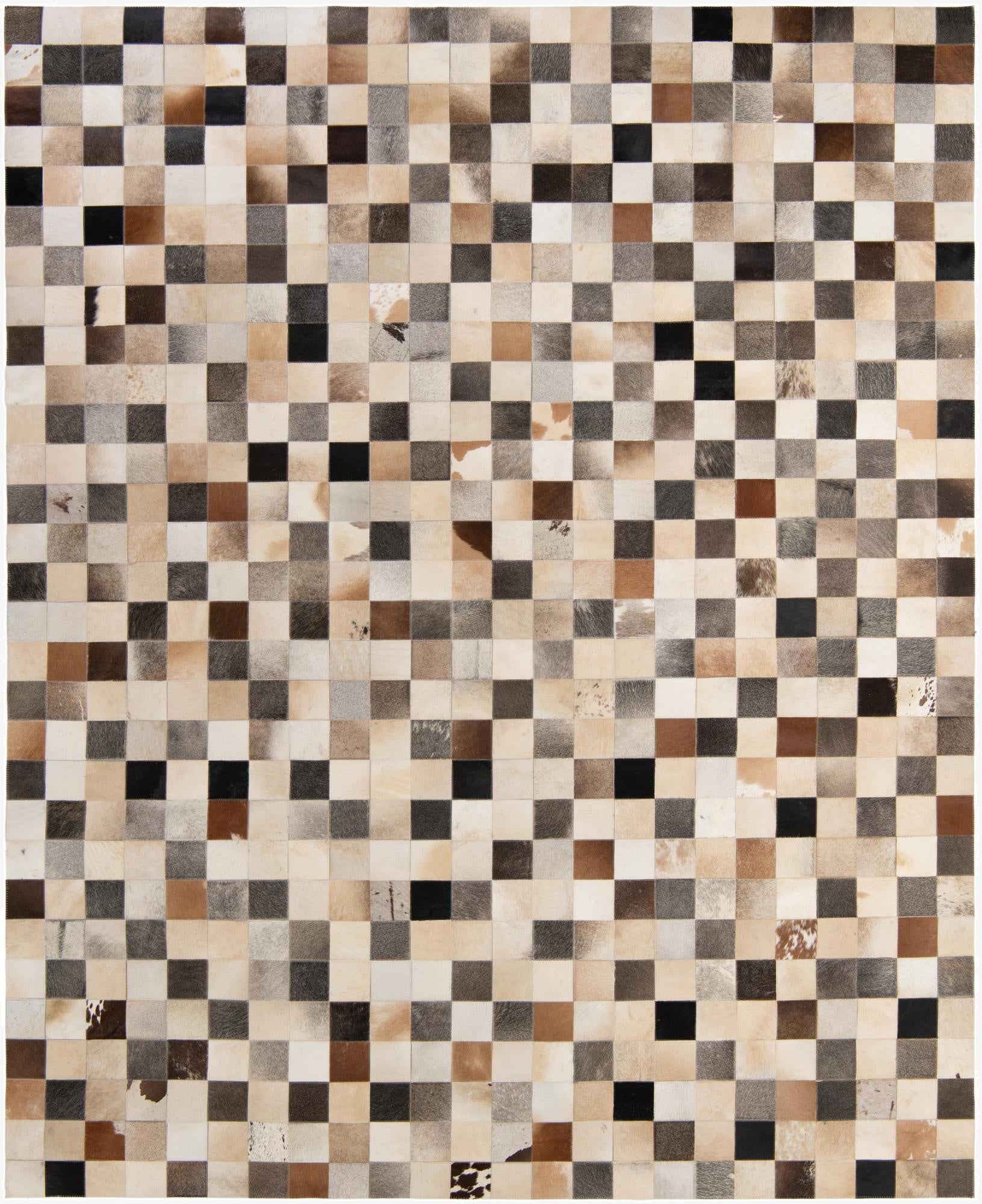 8' 1 x 9' 10 Cowhide - Patchwork Rug