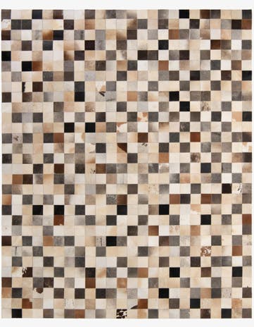8' 1 x 9' 10 Cowhide - Patchwork Rug