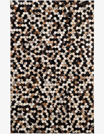 5' 1 x 8' Cowhide - Patchwork Rug
