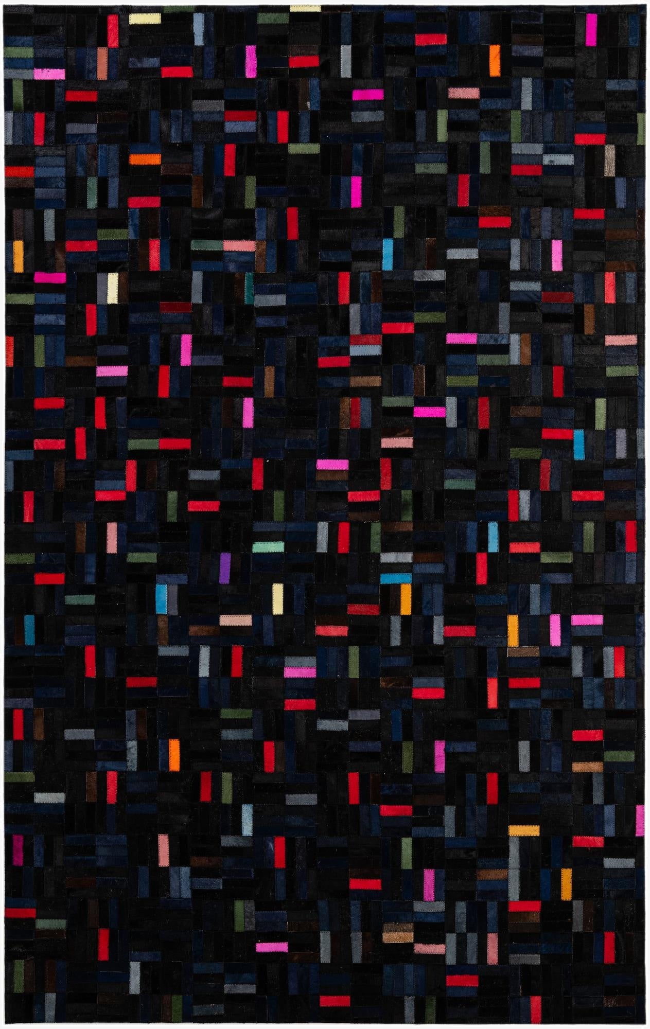 5' 1 x 8' Cowhide - Patchwork Rug