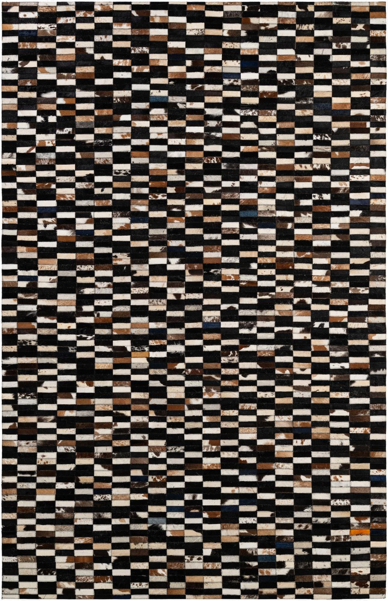 5' 2 x 8' Cowhide - Patchwork Rug