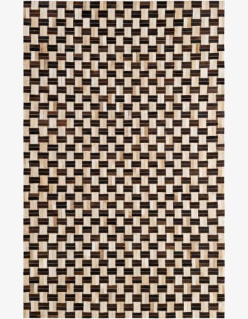 4' 11 x 7' 10 Cowhide - Patchwork Rug