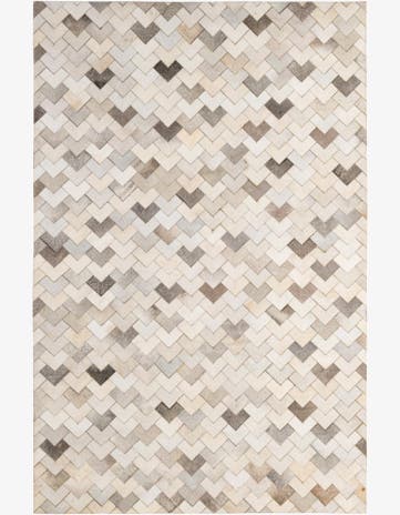 5' 2 x 8' Cowhide - Patchwork Rug