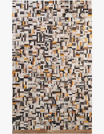 5' x 8' 1 Cowhide - Patchwork Rug