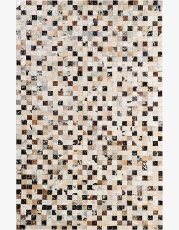 5' x 7' 11 Cowhide - Patchwork Rug