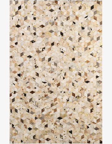 5' x 8' 1 Cowhide - Patchwork Rug