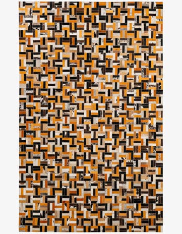 5' x 7' 10 Cowhide - Patchwork Rug