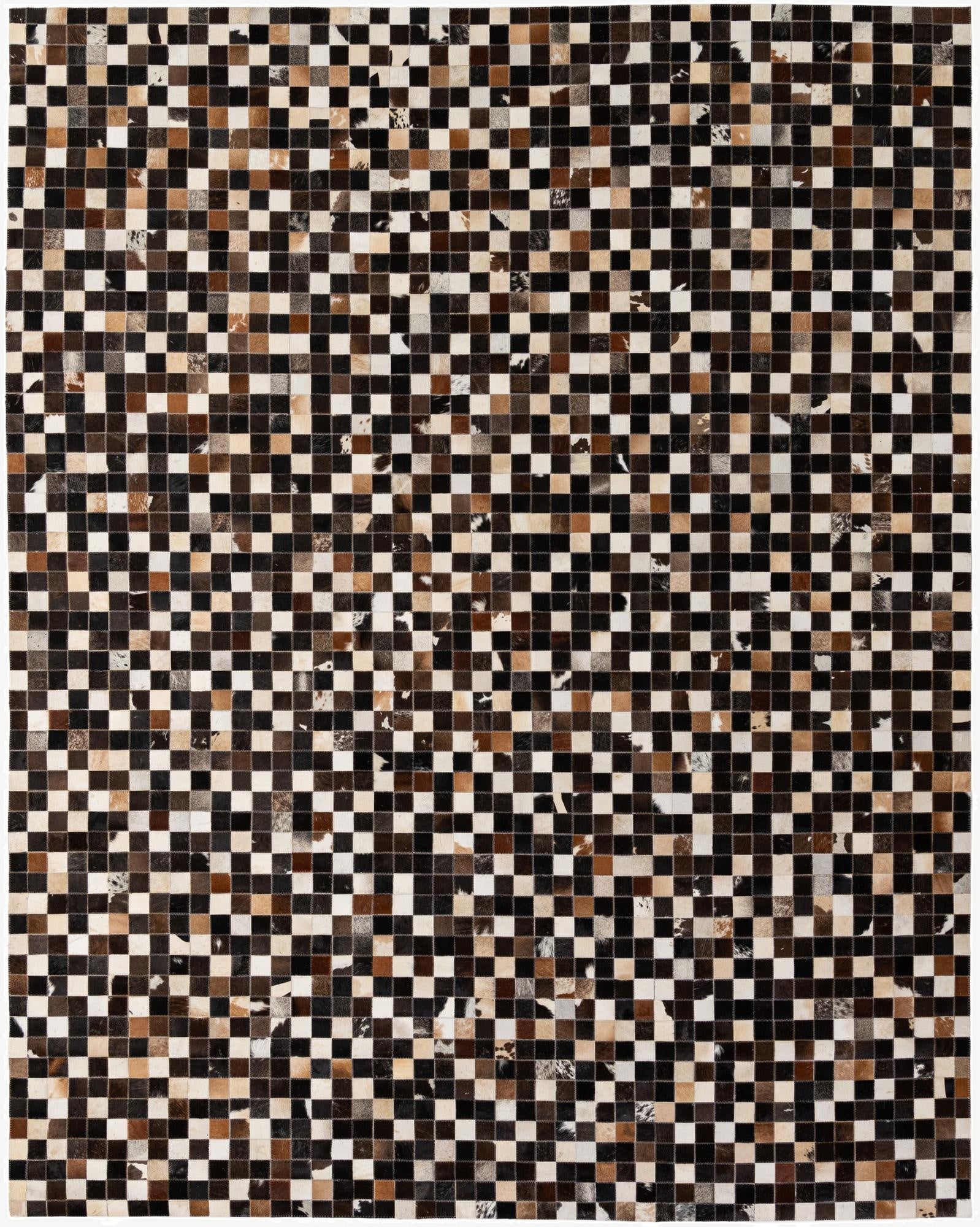 8' 1 x 10' Cowhide - Patchwork Rug