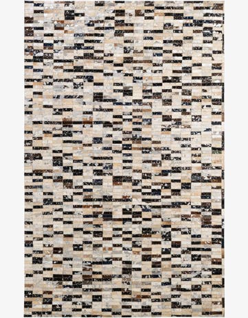 4' 11 x 7' 10 Cowhide - Patchwork Rug