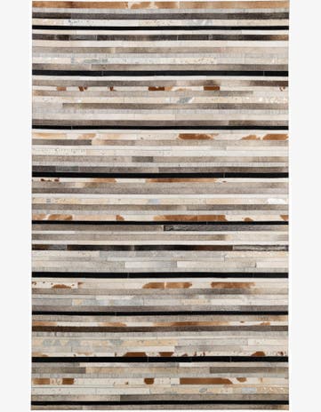 5' 1 x 8' 1 Cowhide - Patchwork Rug