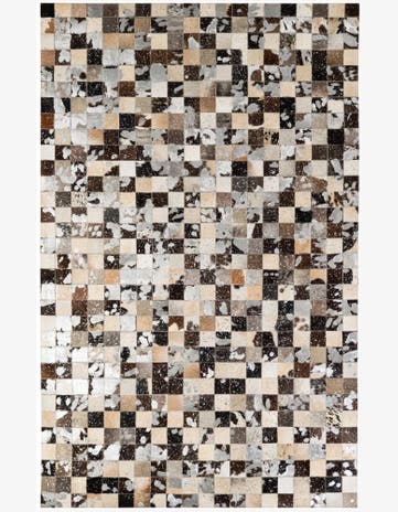 5' 1 x 8' Cowhide - Patchwork Rug