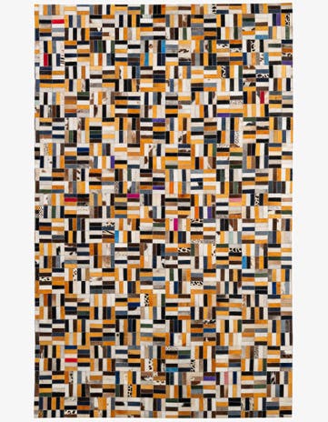 5' 1 x 8' 1 Cowhide - Patchwork Rug