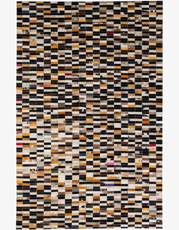 5' 3 x 8' 1 Cowhide - Patchwork Rug