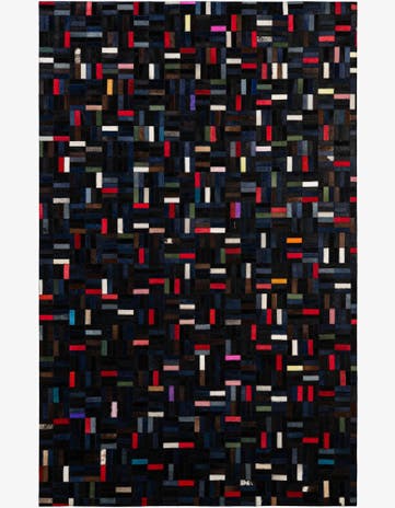 5' 1 x 8' Cowhide - Patchwork Rug