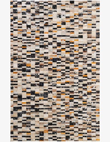 5' 2 x 8' 1 Cowhide - Patchwork Rug