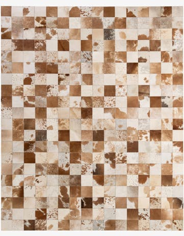 8' 1 x 9' 11 Cowhide - Patchwork Rug