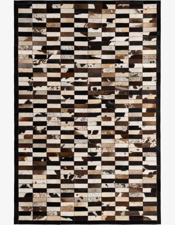 5' 3 x 7' 11 Cowhide - Patchwork Rug
