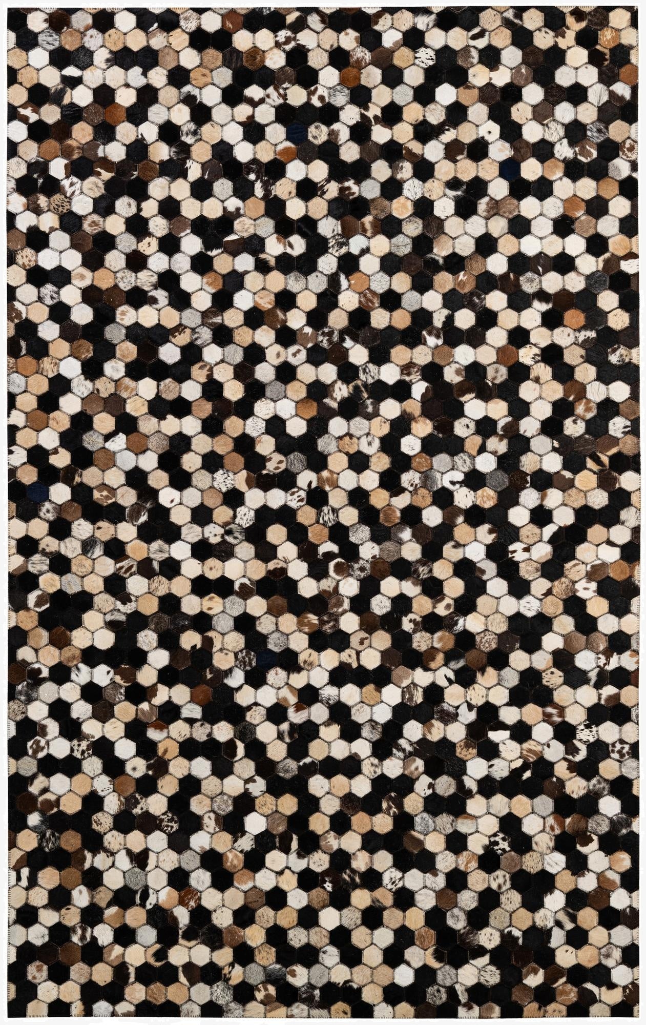 5' x 8' Cowhide - Patchwork Rug